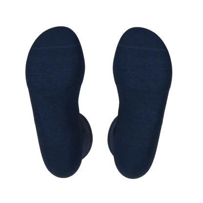 The Ocean Blue | Chambray Heather Heel Hammock™ Crew Socks
