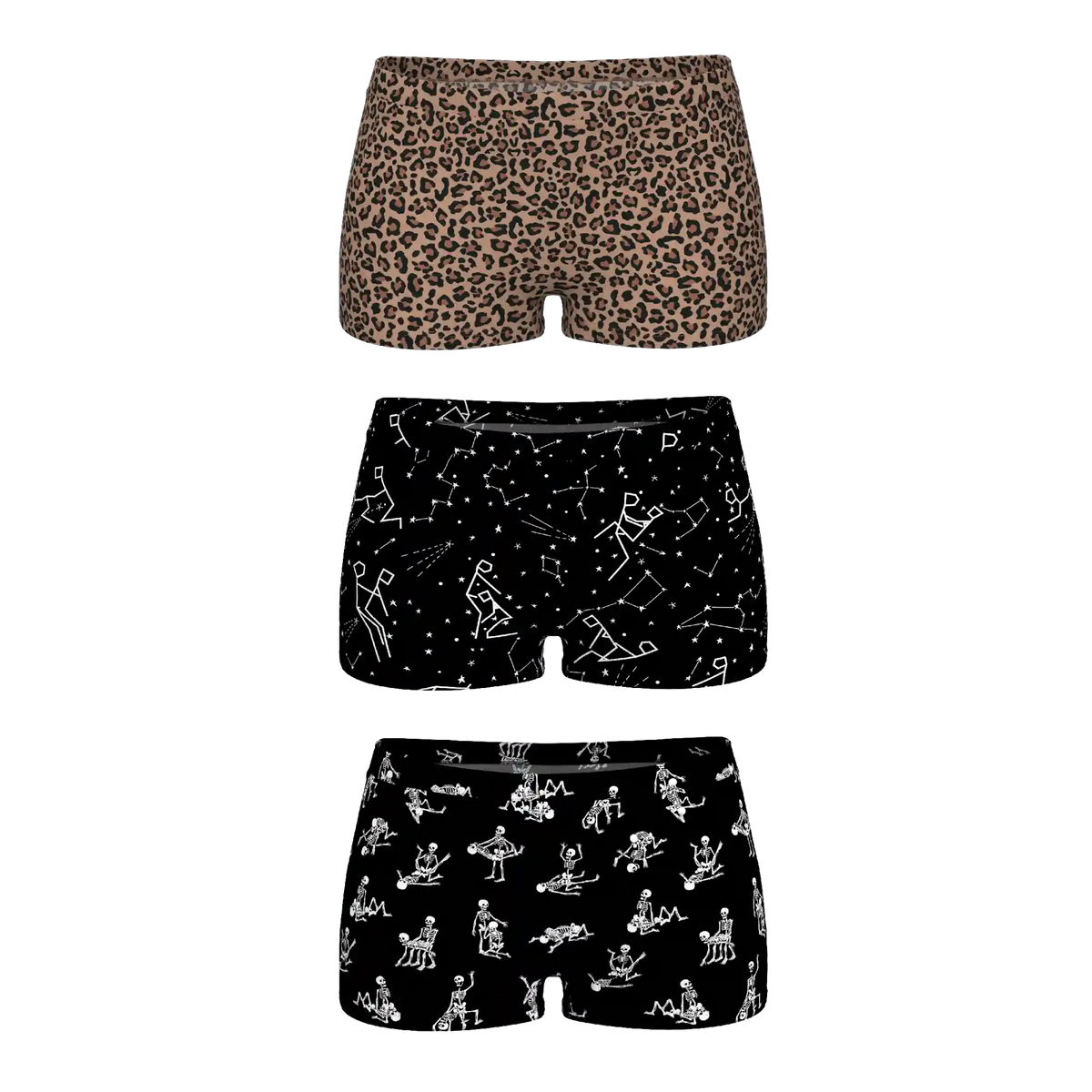 The Naughty Bests | Boyshort Underwear 3 Pack