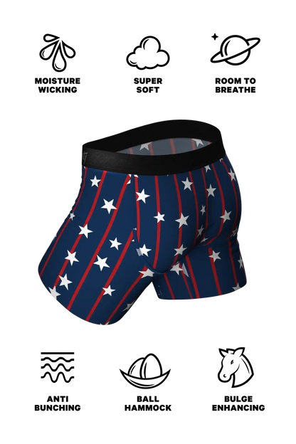 The Bearly Theres | USA Grizzly Bear Ball Hammock® Pouch Underwear with Fly