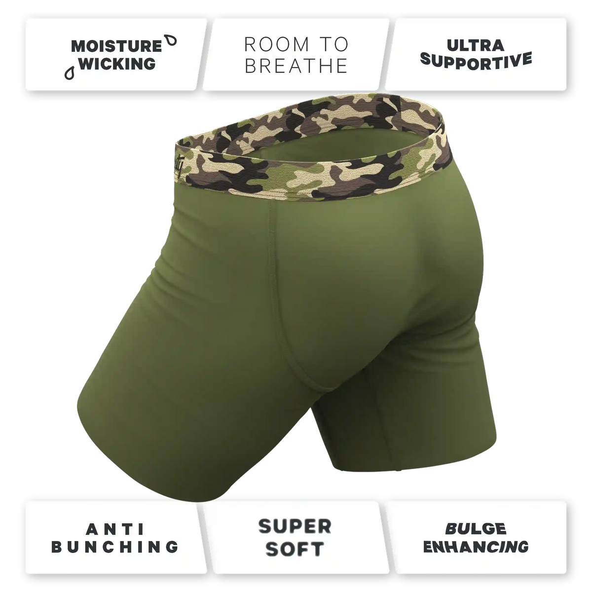 The Reinforcement | Tonal Camo Ball Hammock® Boxer - Long Leg