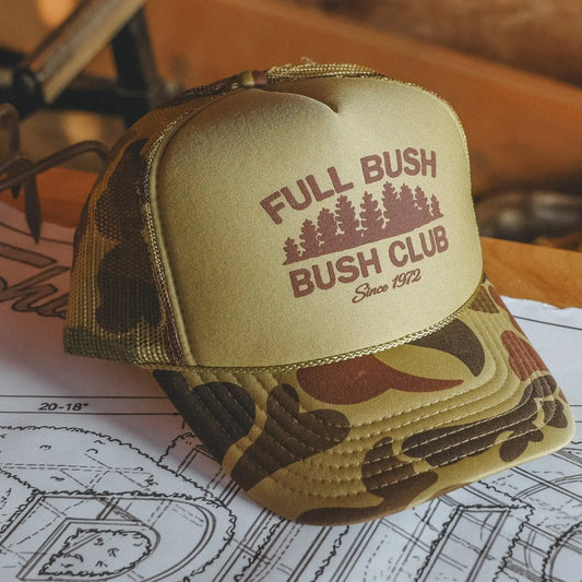 The Let It Grow | Camo Full Bush Bush Club Trucker Hat