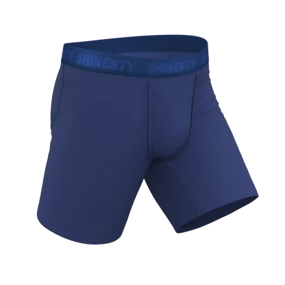 The Bloom Moon | Tonal Navy Ball Hammock® Boxer - Long Leg