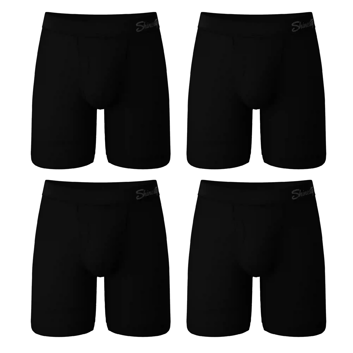 The Threat Level Midnight | Long Leg Black Ball Hammock® Pouch Underwear With Fly 5 Pack