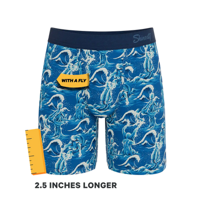 The Slippery When Wet | Naughty Wave Ball Hammock® Boxer - Long Leg