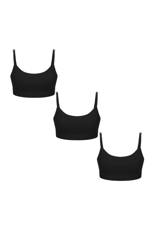 The Threat Level Midnight | Women's Boob Hammock™ Bralette 3 Pack