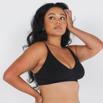 The Threat Level Midnight | Black Boob Hammock™ Plunge Bralette