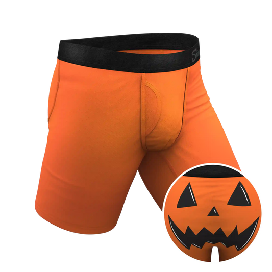 The Good Gourd | Jack O Lantern Ball Hammock® Boxer - Long Leg