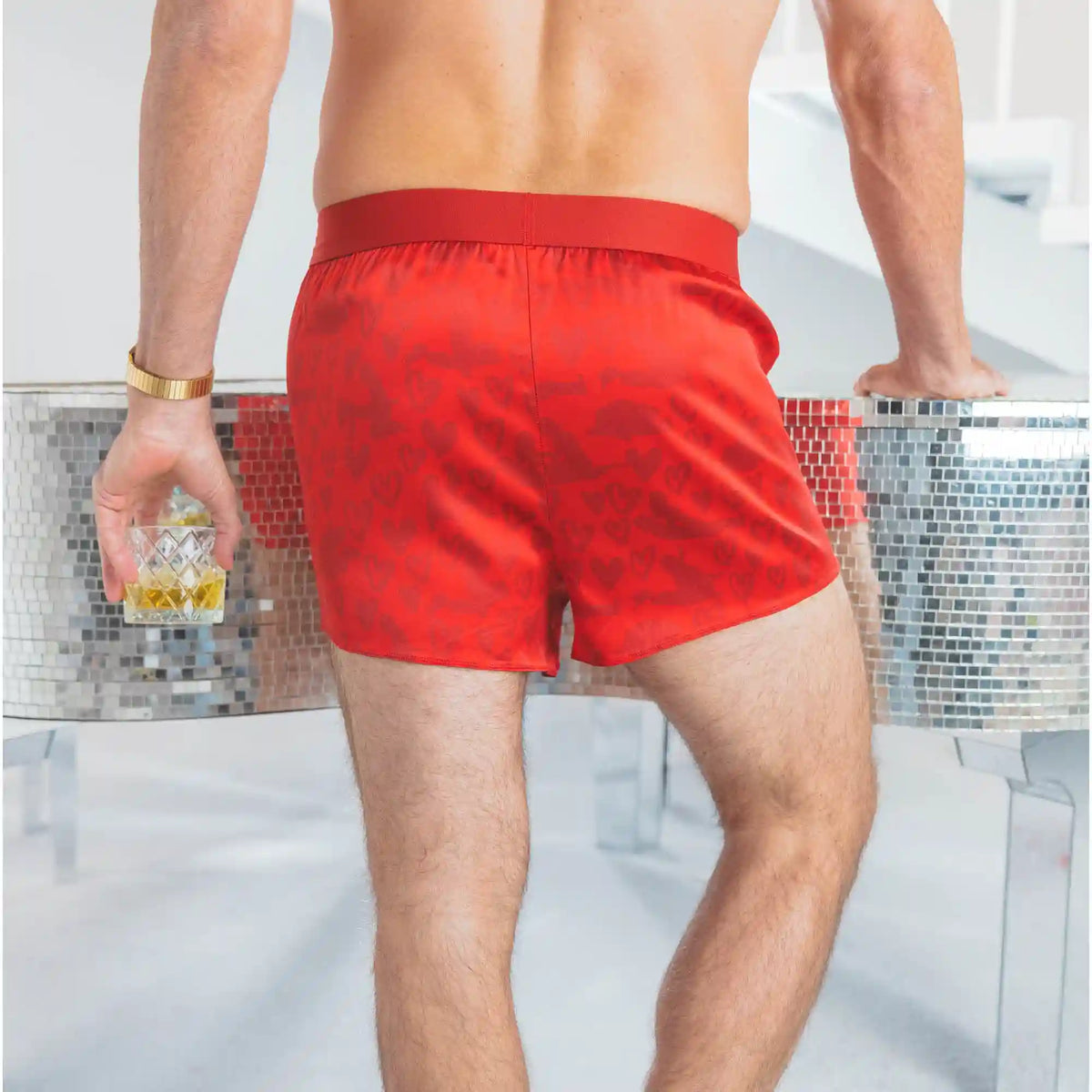 The Shaking Sheets | Valentine's Day Men’s Silk Boxers