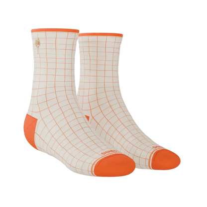The Aperolaholic | Spritz Heel Hammock™ Quarter Crew Socks