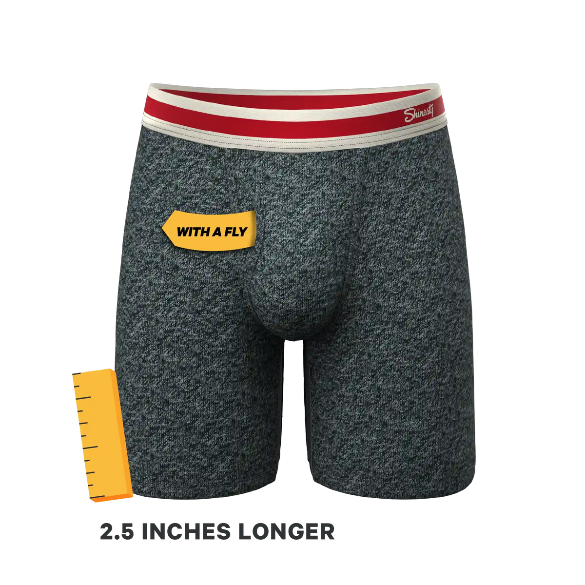 The Koala Camo | Heather Grey Ball Hammock® Boxer - Long Leg