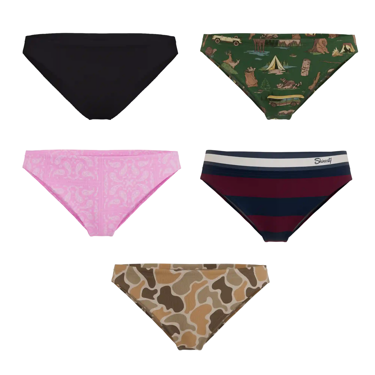 The Happy Trails | Bikini Underwear 5 Pack