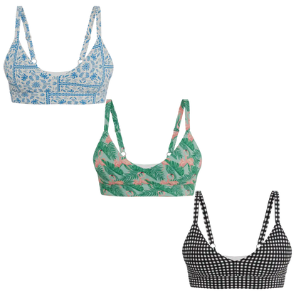 The Vacation Vices | Boob Hammock™ Plunge Bralette 3 Pack