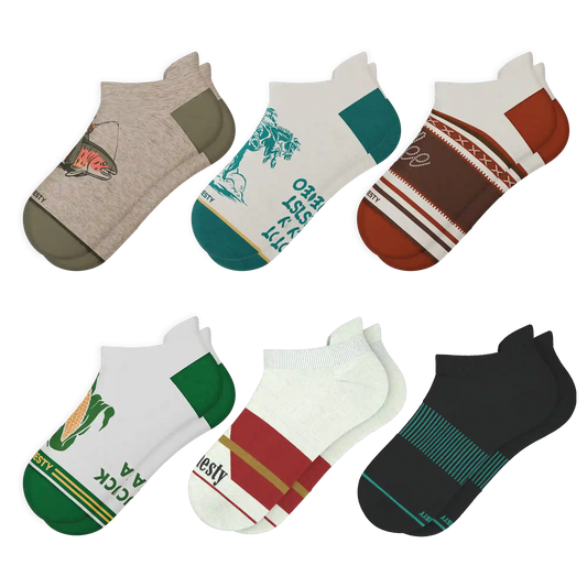 The Western Five | Heel Hammock™ Ankle Socks 6 Pack