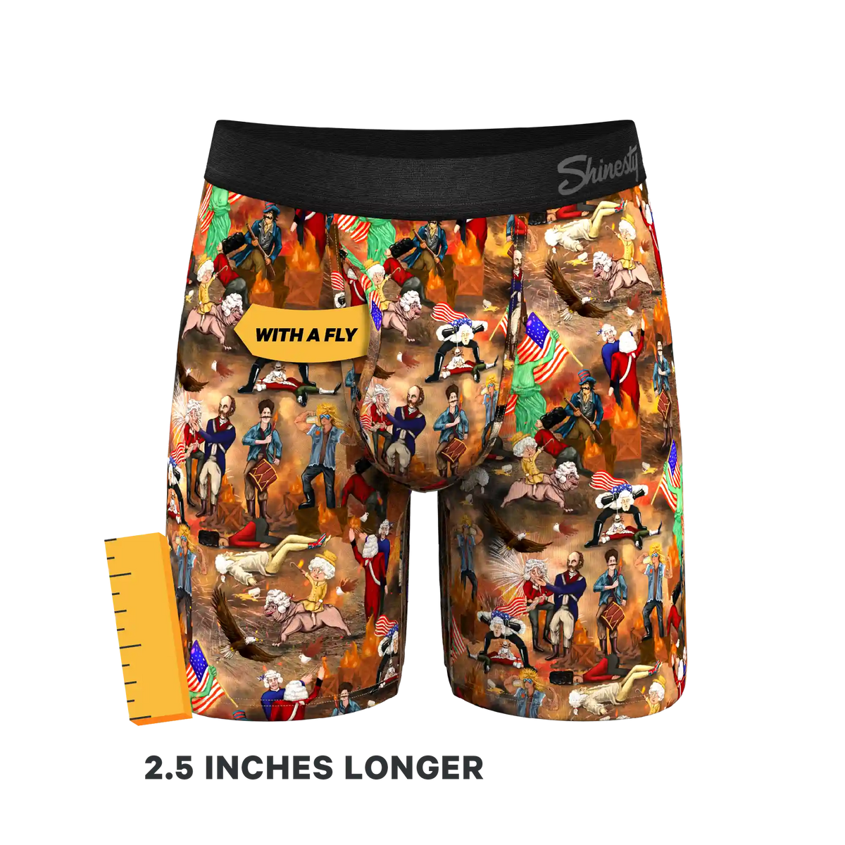 The Boston Tea Bag Party | Patriotic Ball Hammock® Boxer - Long Leg