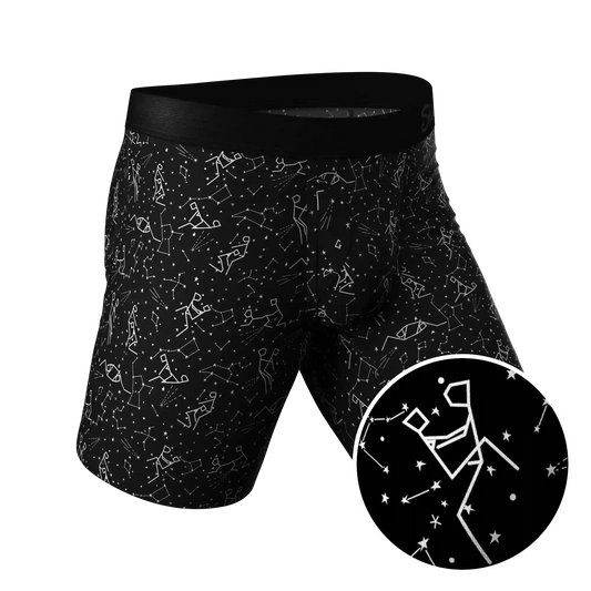 The Big Bang | Glow In The Dark Constellation Ball Hammock® Boxer - Long Leg