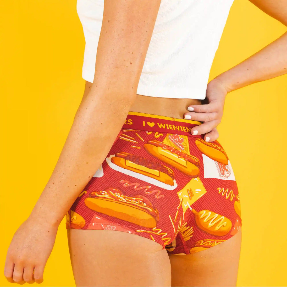 The Big W’s | Shinesty x Wienerschnitzel Boyshort Underwear with Waistband