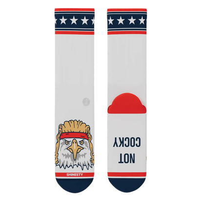 The Free Bird | USA Eagle Heel Hammock™ Crew Socks