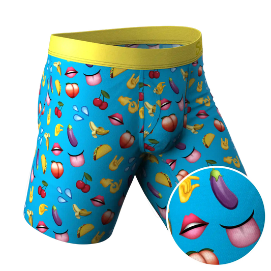 The Innuendo | Emoji Ball Hammock® Boxer - Long Leg