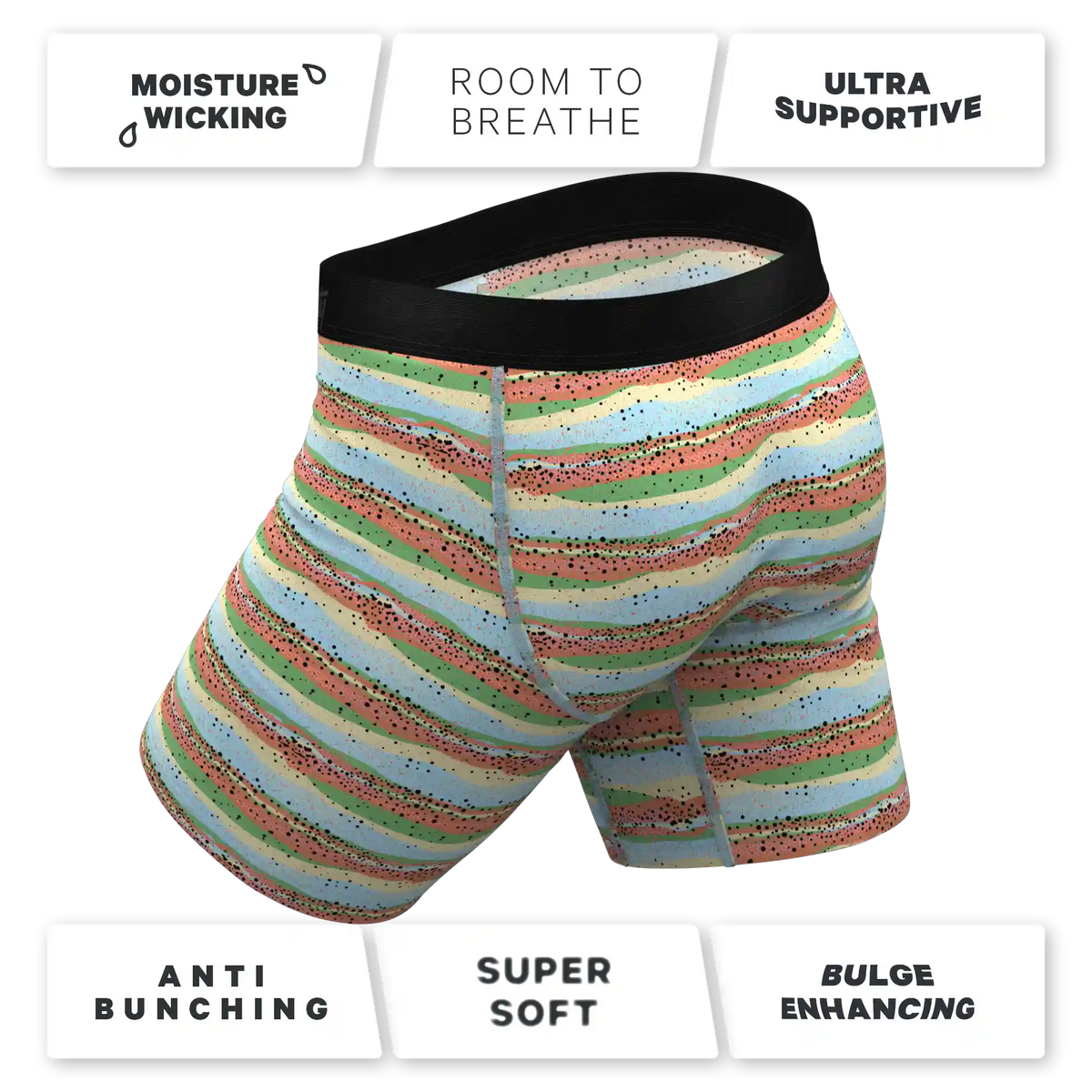 The Trout Of The Blue | Trout Skin Ball Hammock® Boxer - Long Leg