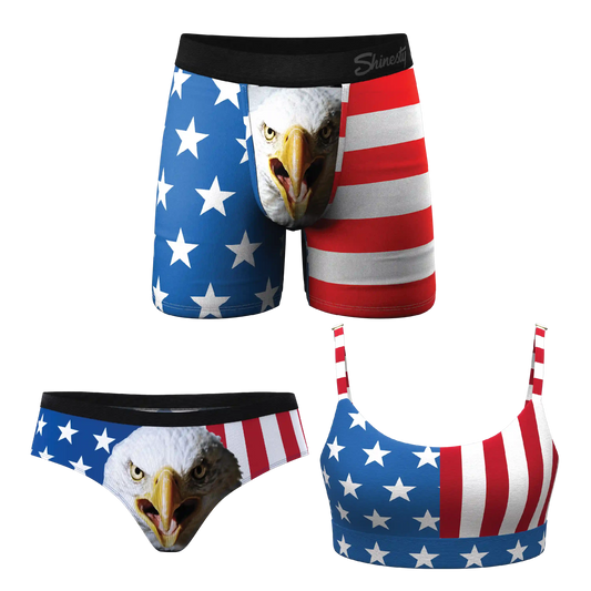 Let Freedom Ring | The Mascot Cheeky Undies, Bralette and Ball Hammock® Boxer Pack