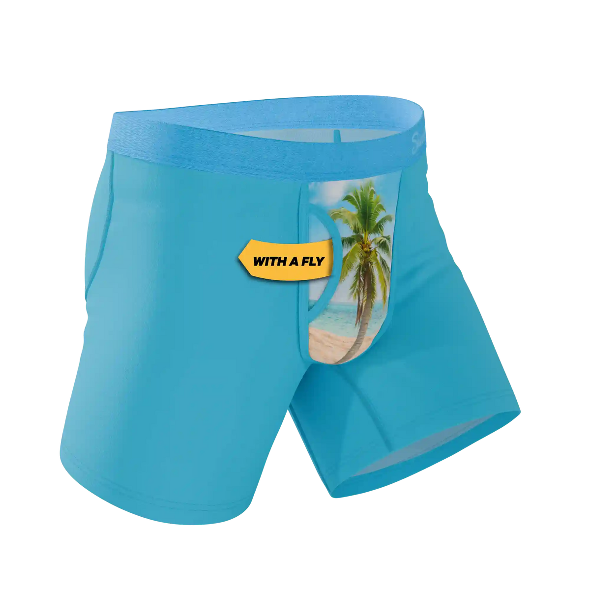The Beach Please | Palm Tree Ball Hammock® Pouch Underwear With Fly