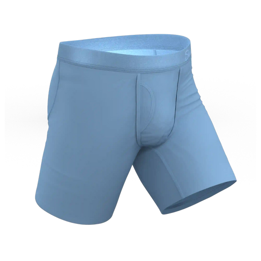 The Clear Skies | Light Blue Tonal Ball Hammock® Boxer - Long Leg