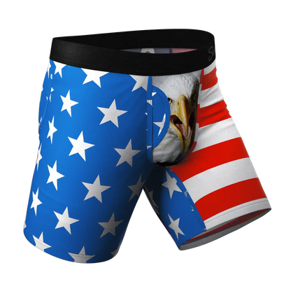 The Mascot | American Flag Ball Hammock® Boxer - Long Leg