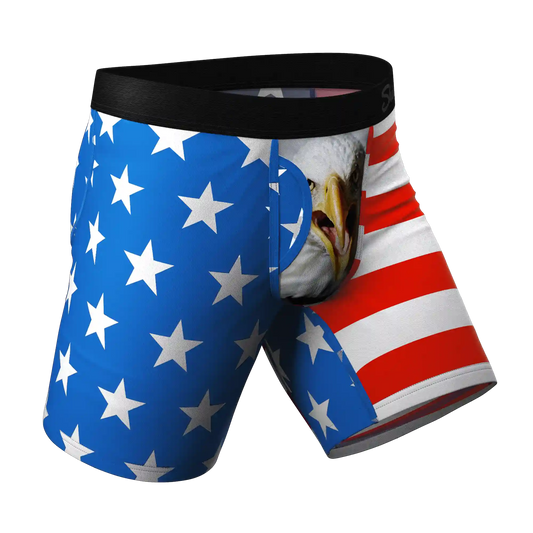 The Mascot | American Flag Ball Hammock® Boxer - Long Leg