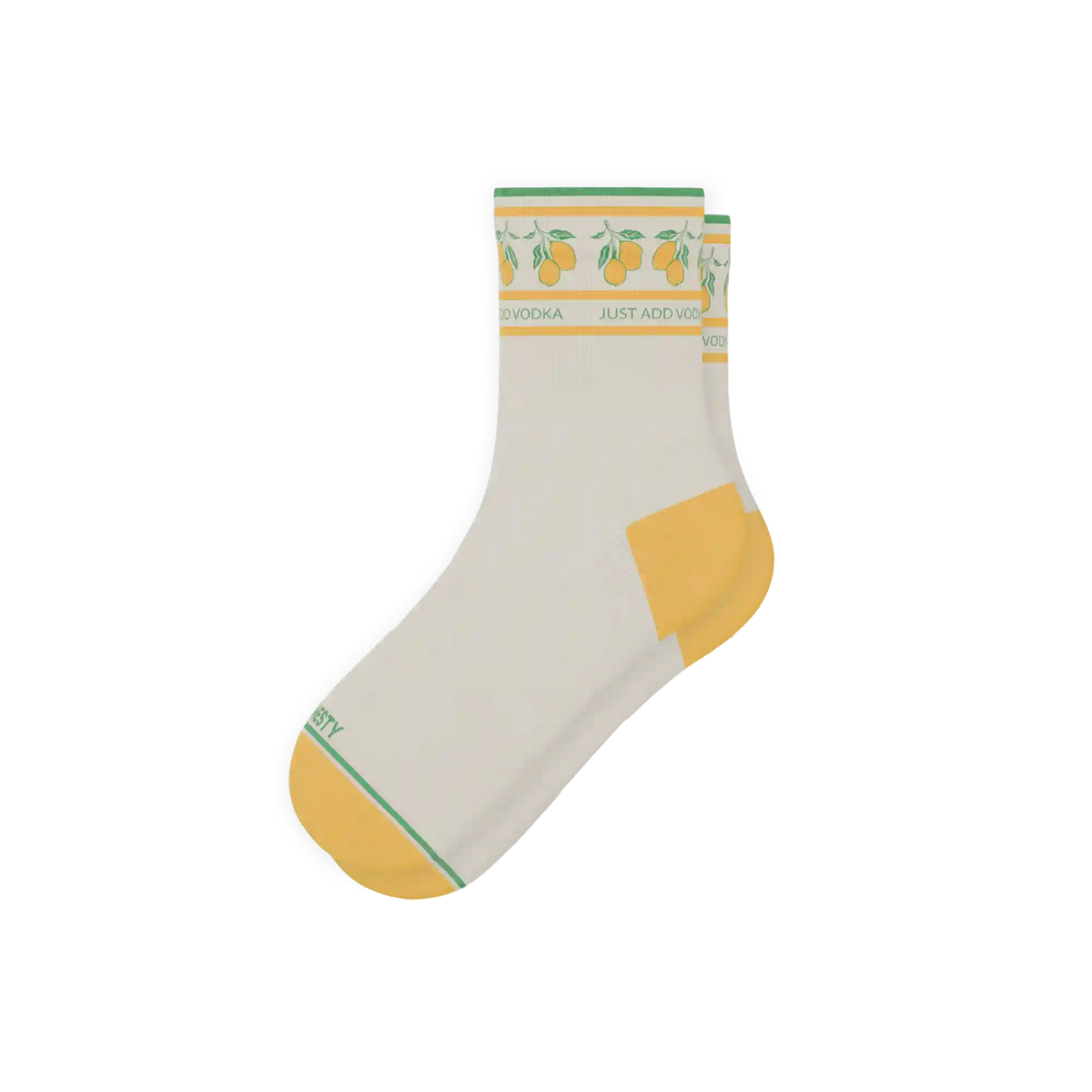 The Lemon Zest | Limoncello Heel Hammock™ Quarter Crew Socks