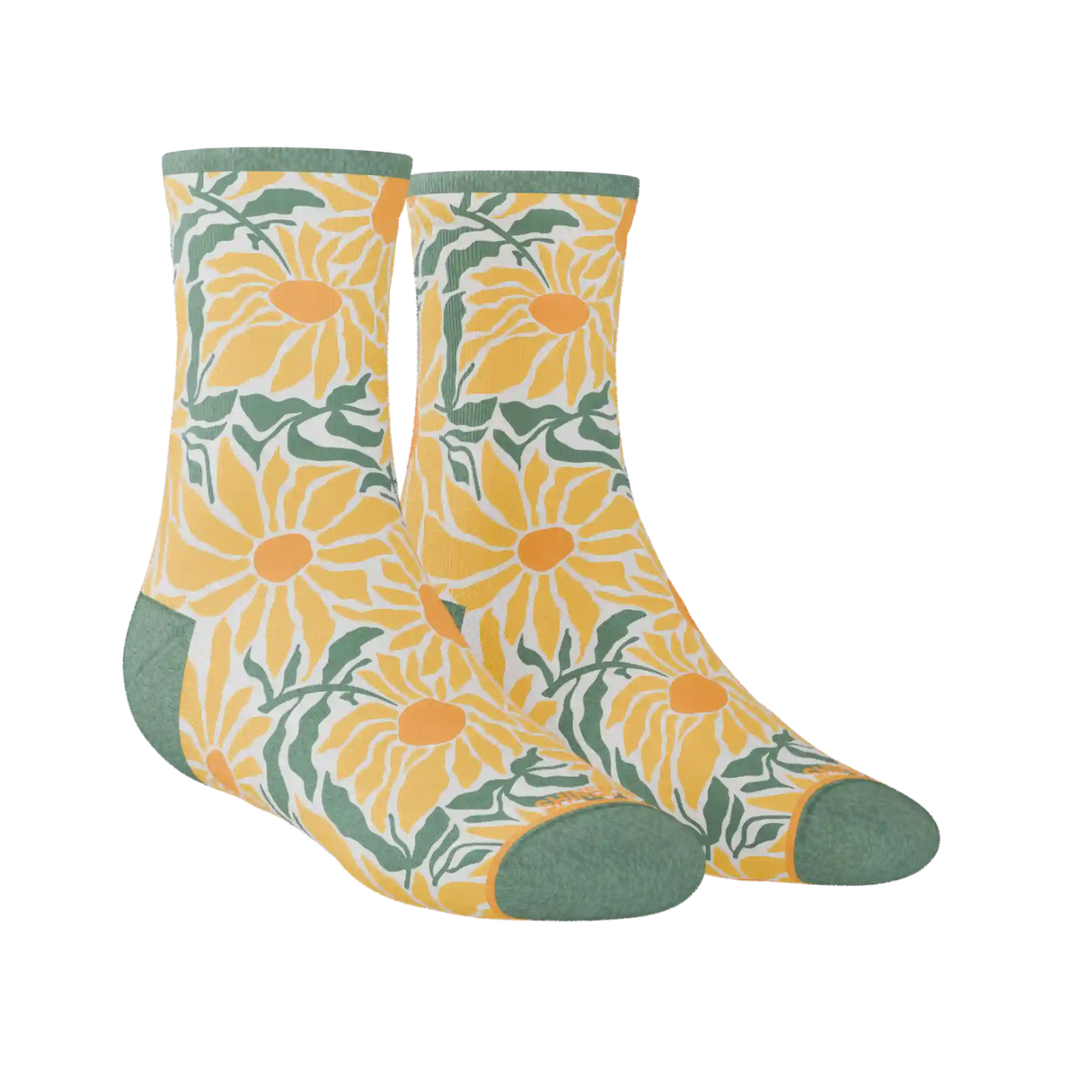 The June Bug | Sunflower Heel Hammock™ Quarter Crew Socks