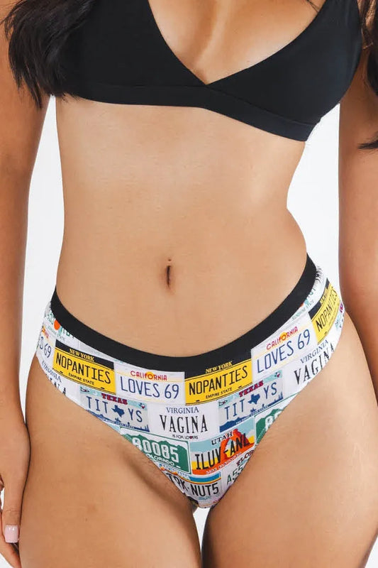 The DMV Catastrophe | License Plates Cheeky Underwear