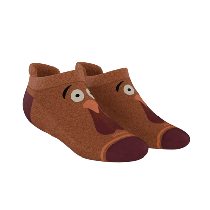 The No Leftovers | Thanksgiving Turkey Heel Hammock™ Ankle Socks