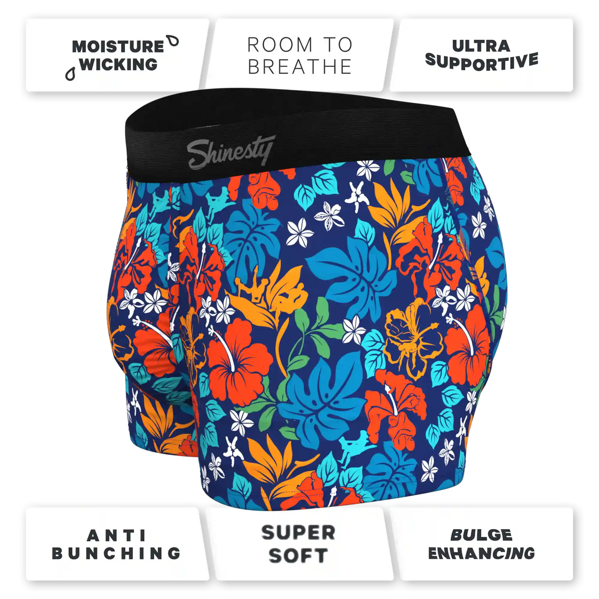 The Get Lei'd | Naughty Tropical Ball Hammock® Pouch Trunks Underwear