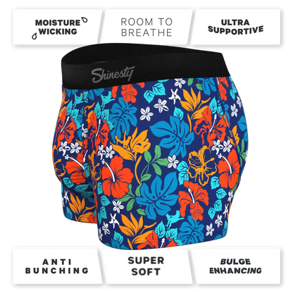 The Get Lei'd | Naughty Tropical Ball Hammock® Pouch Trunks Underwear