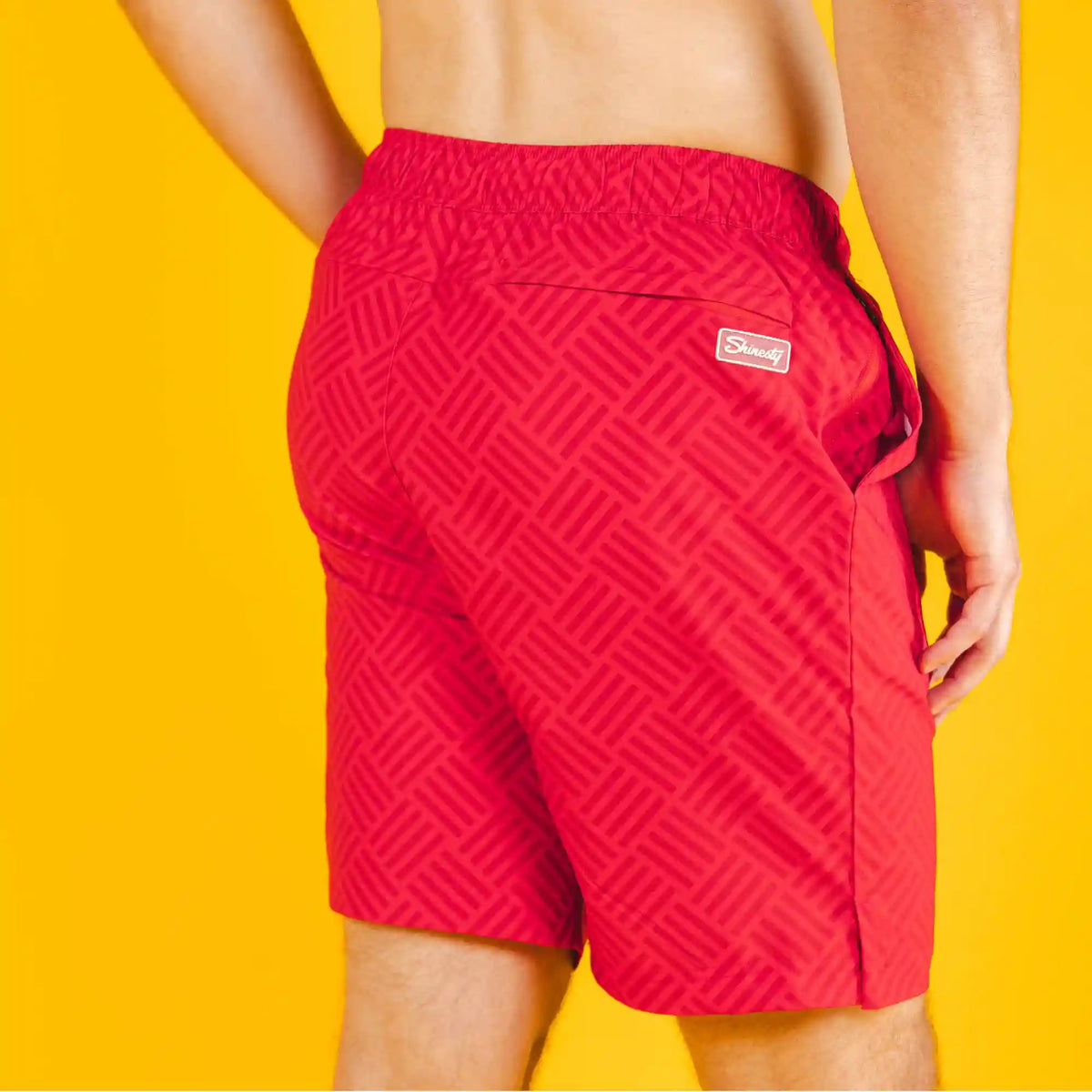 The Hot Dogs Or Legs | Wienerschnitzel x Shinesty Ball Hammock® Pouch 8" Swim Trunks