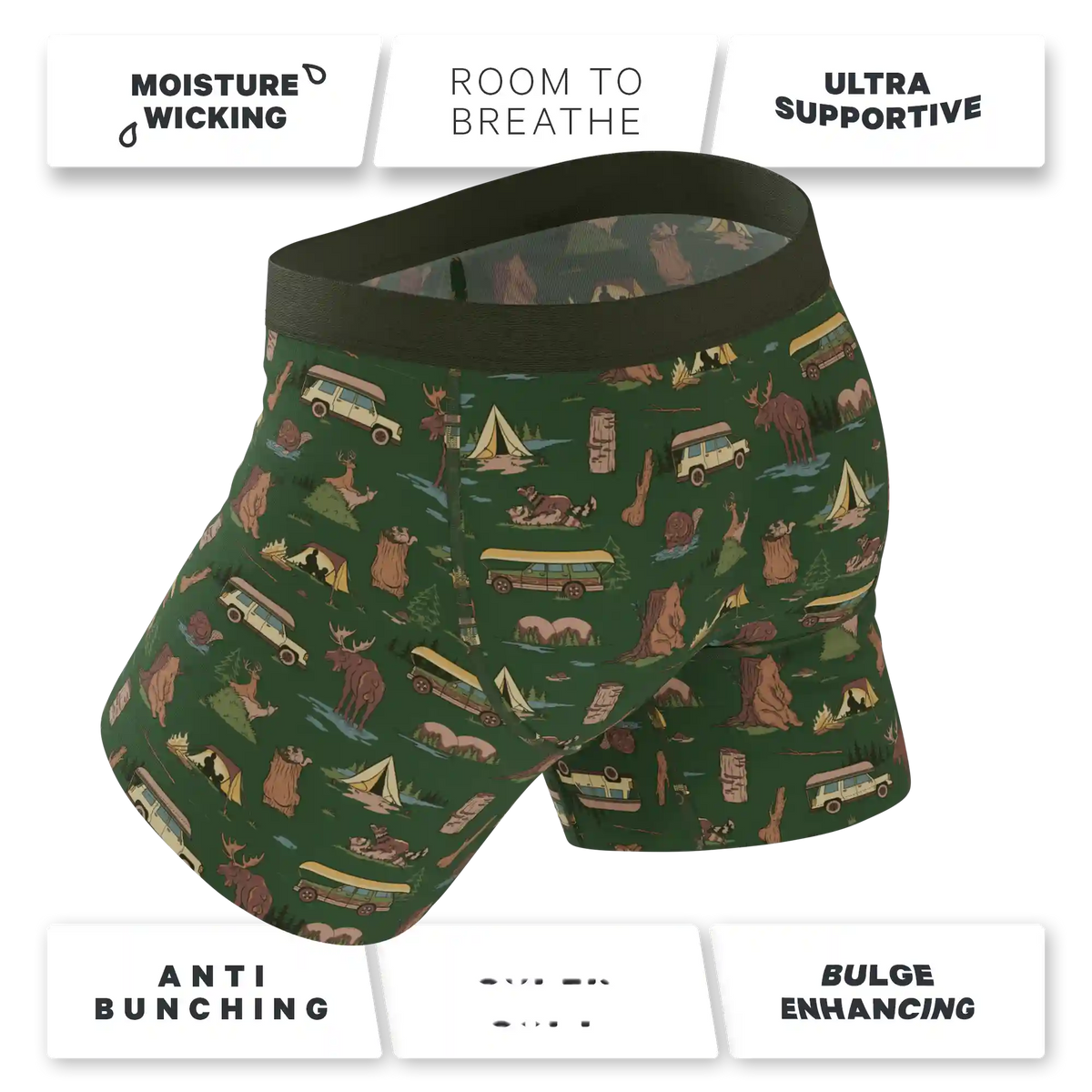 The Hide and Hunt | Ball Hammock® Pouch Boxer Briefs with Fly 5 Pack