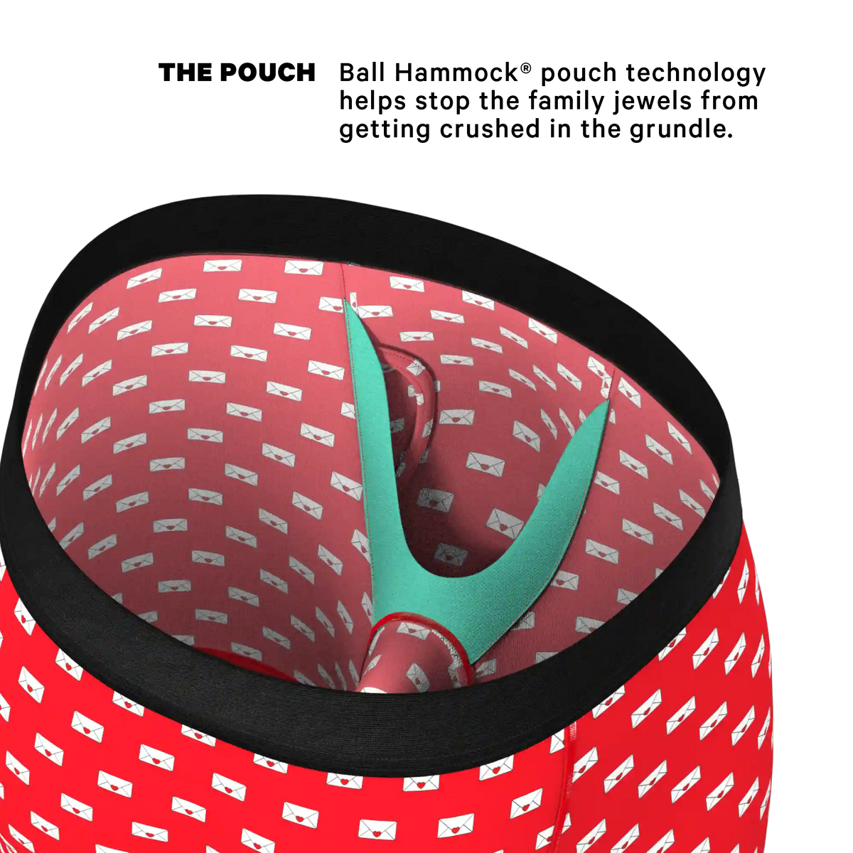 The Secret Admirer | Valentines Letters Ball Hammock® Boxer - Long Leg