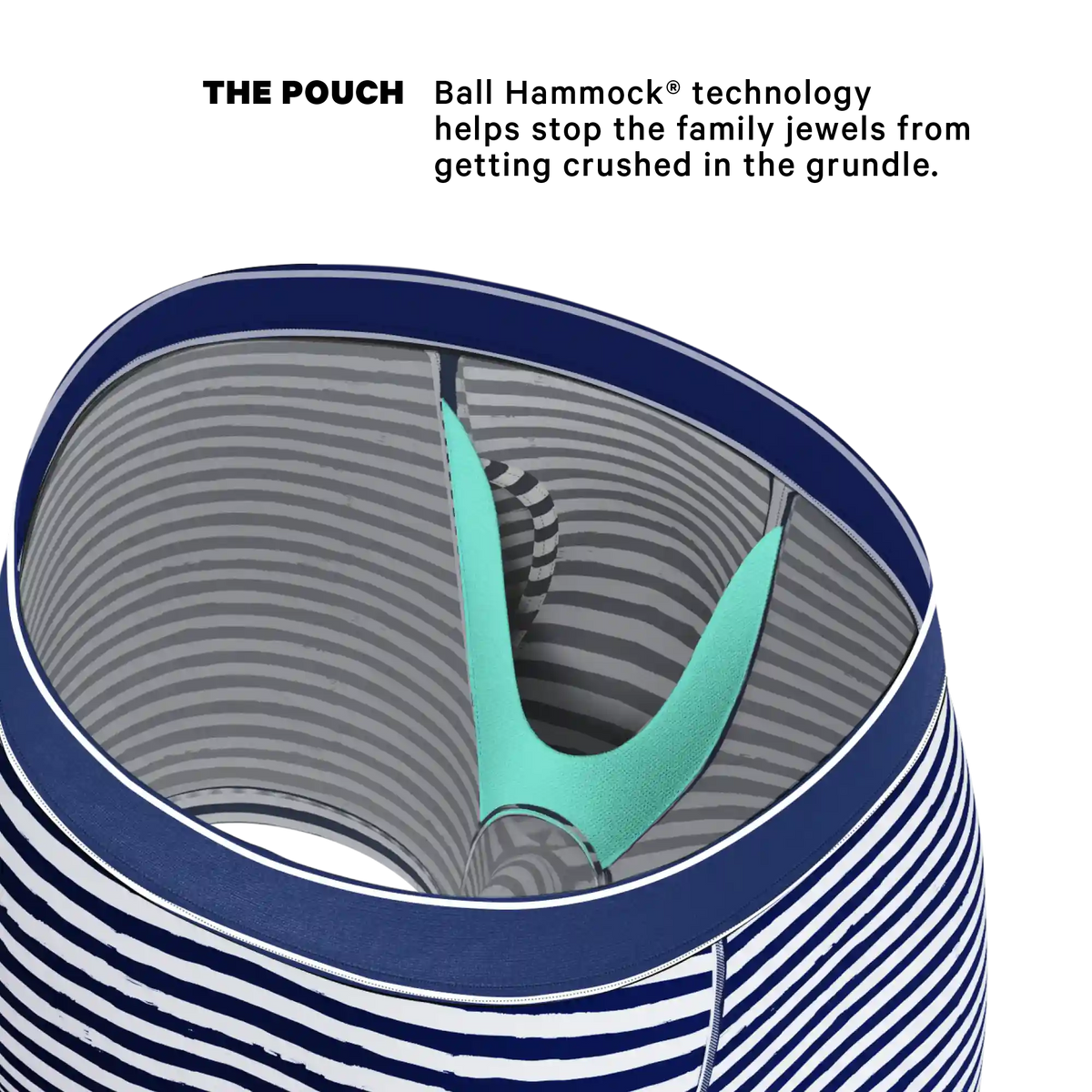 The Sailor | Nautical Stripe Ball Hammock® Pouch Underwear With Fly