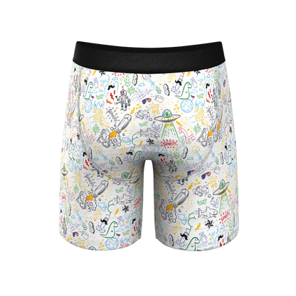 The Daily Detention | Doodle Ball Hammock® Boxer - Long Leg