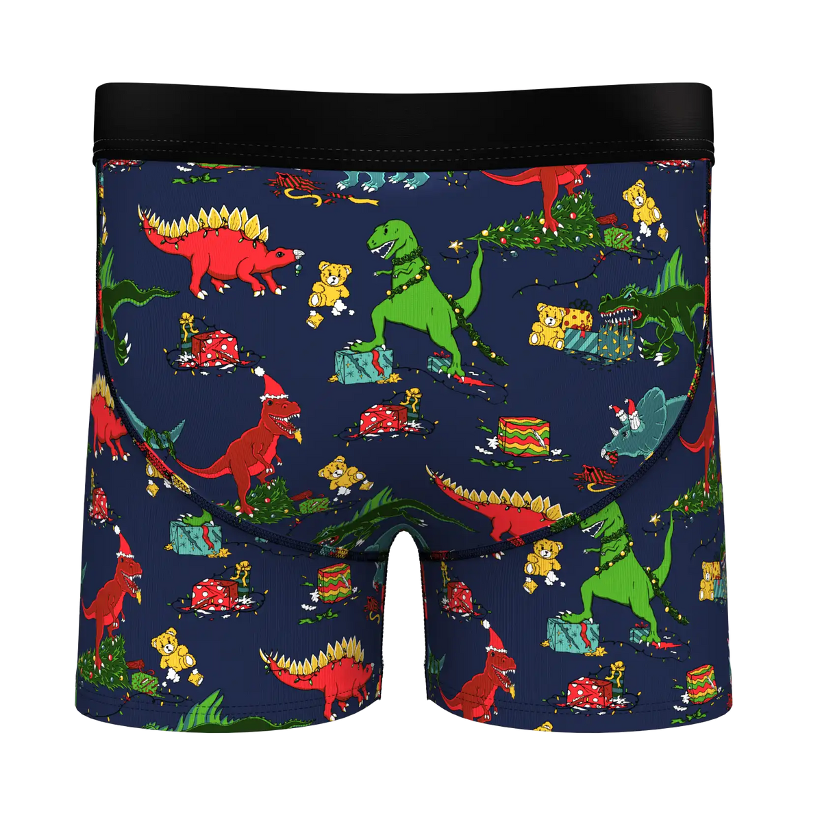 The T-Rexmas | Christmas Dinosaur Youth Boxer Briefs