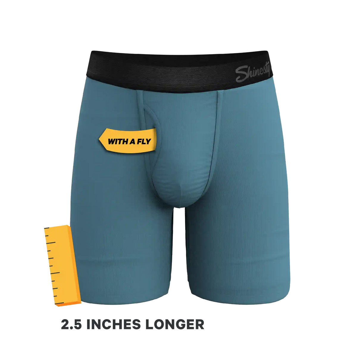 The Neptune | Slate Blue Ball Hammock® Boxer - Long Leg