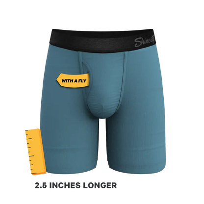 The Neptune | Slate Blue Ball Hammock® Boxer - Long Leg