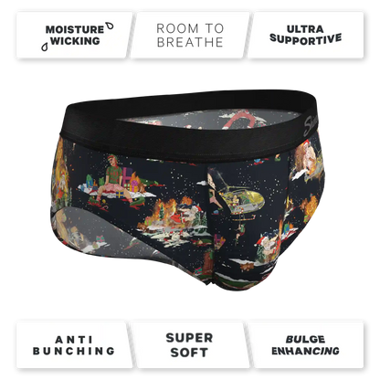 The 12 Slays of Christmas | Christmas Scene Ball Hammock® Pouch Underwear Briefs