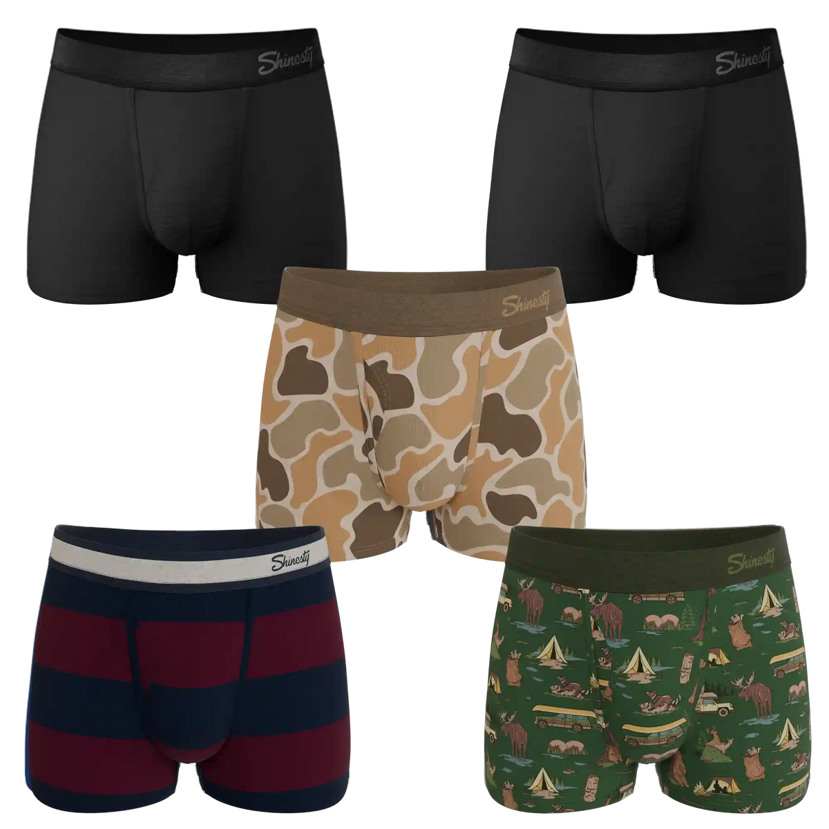 The Hide and Hunt | Ball Hammock® Pouch Trunks Underwear 5 Pack