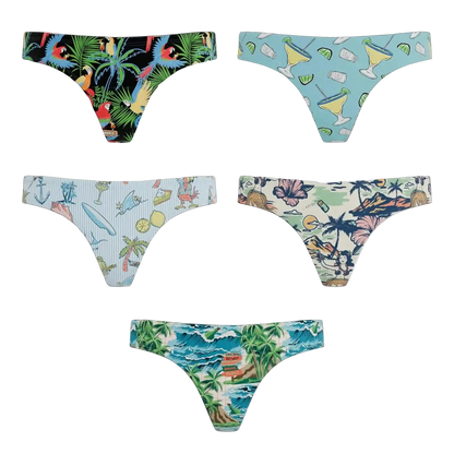 The Relax Inn Bundle | Margaritaville® MicroModal Thong 5 Pack