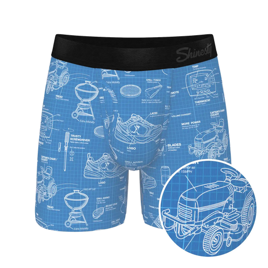 The Man With A Plan | Blueprint Ball Hammock® Pouch Underwear With Fly