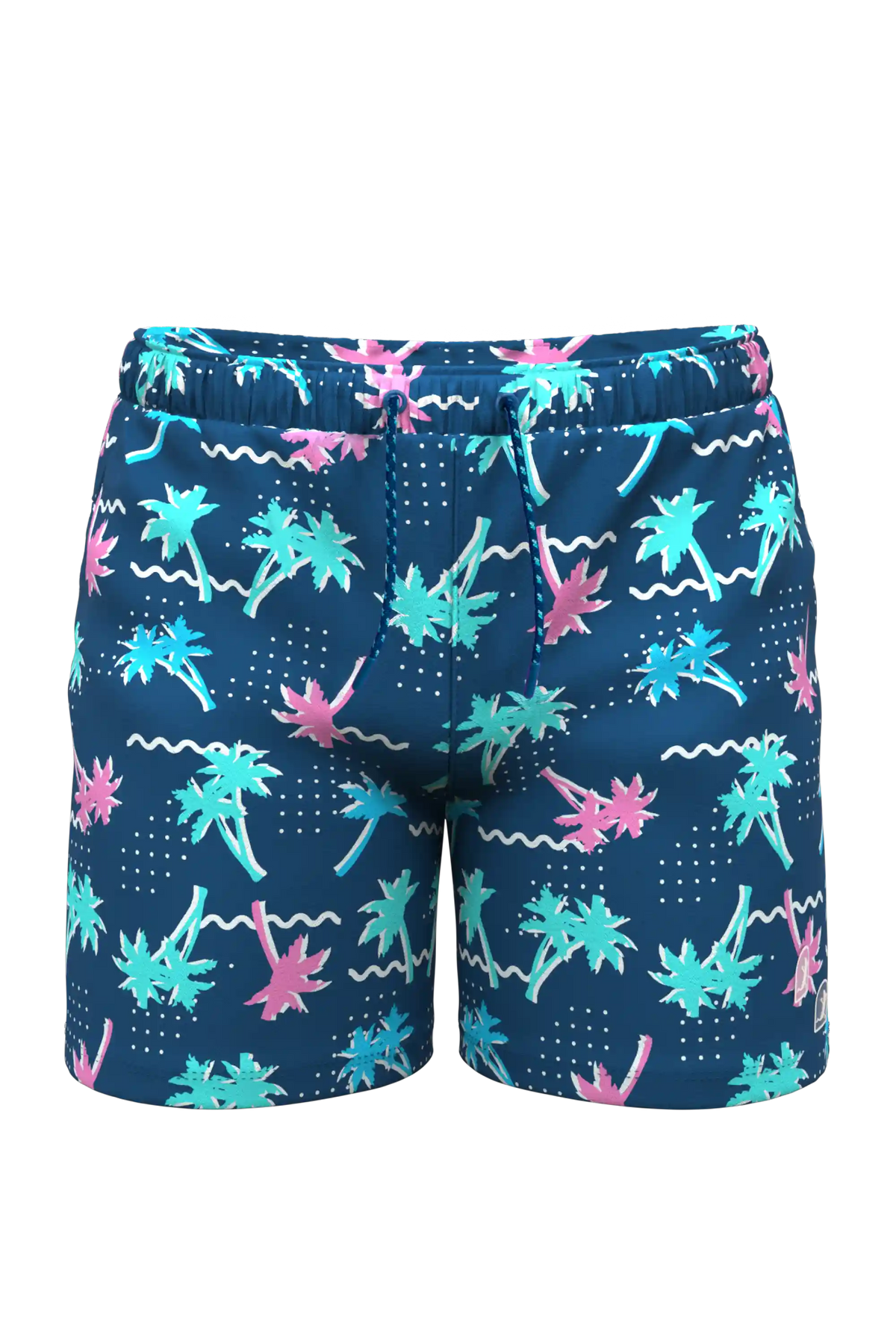 The Shorebreak | Navy Tropical Ball Hammock® Pouch 5" Swim Trunks
