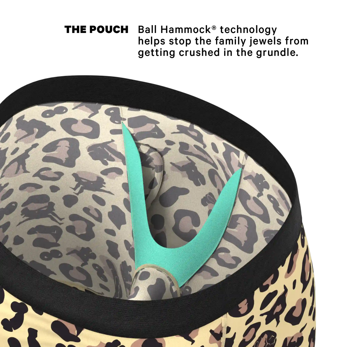The Primal Passion | Naughty Cheetah Print Ball Hammock® Boxer - Long Leg