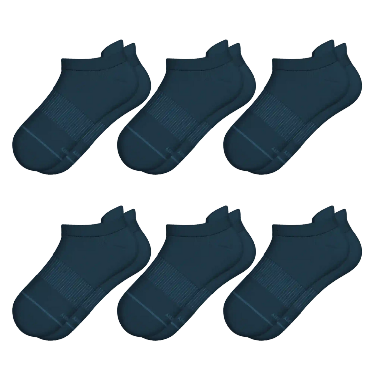 The Big Blue | Heel Hammock™ Ankle Socks 6 Pack