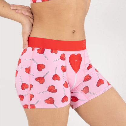 The Suckered In | Heart Lollipop Women’s Boxers